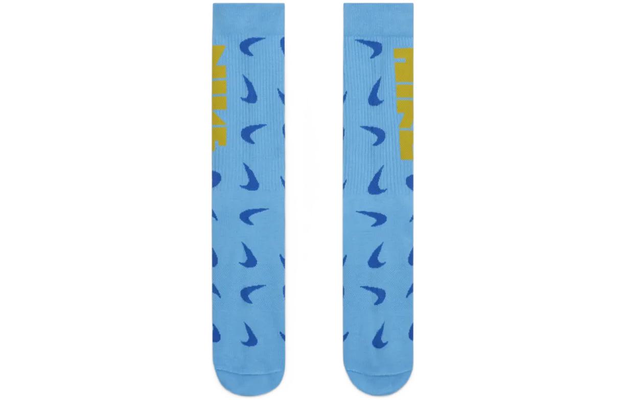 Носки Nike Everyday Essentials Crew Logo Jacquard Sports Socks One Pair Blue DQ0788-412, разноцветный — фото 2