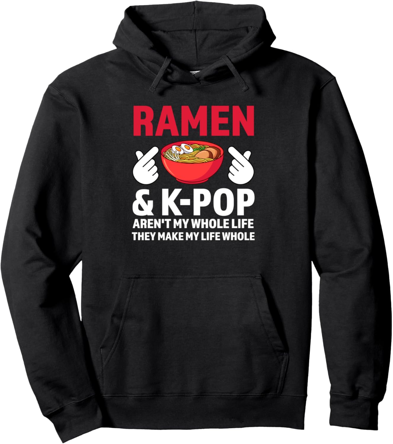 

Корейская толстовка в стиле K-pop и рамен South Korea Ramen Lover Gift Idea, черный
