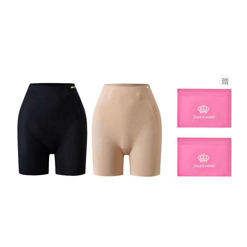 

Женские шорты для коррекции фигуры JUZI Shapewear Bottom подарочный набор из 2 штук Juicy Couture, Black+Skin