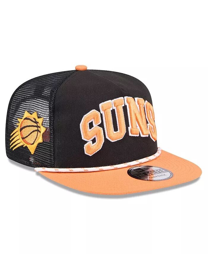 

Мужская черно-оранжевая бейсболка Phoenix Suns Throwback Team Arch Golfer New Era