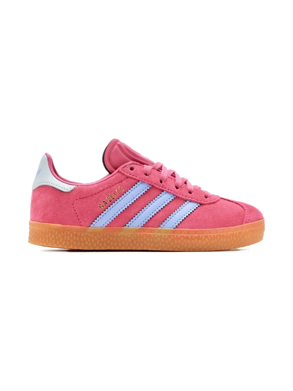 Кроссовки Gazelle с полосками Adidas Kids, розовый — фото 2