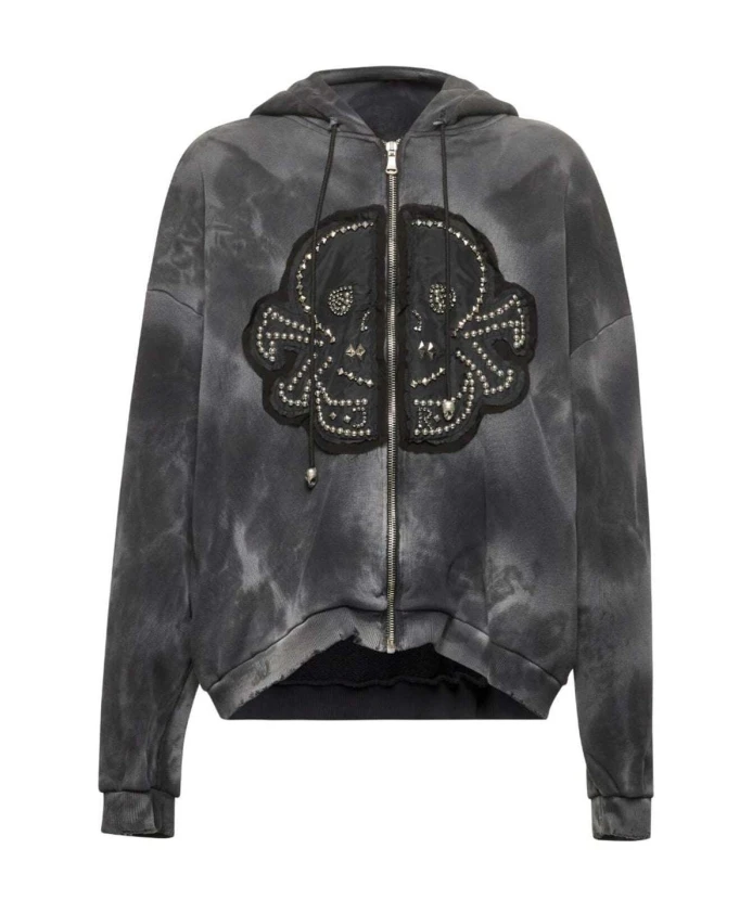 

Толстовка и свитшот на молнии John Richmond, черный