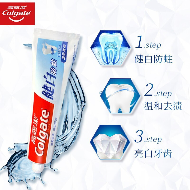 Зубная паста Colgate "Whitening & Cavity Protection", 200 г*2 — фото 3