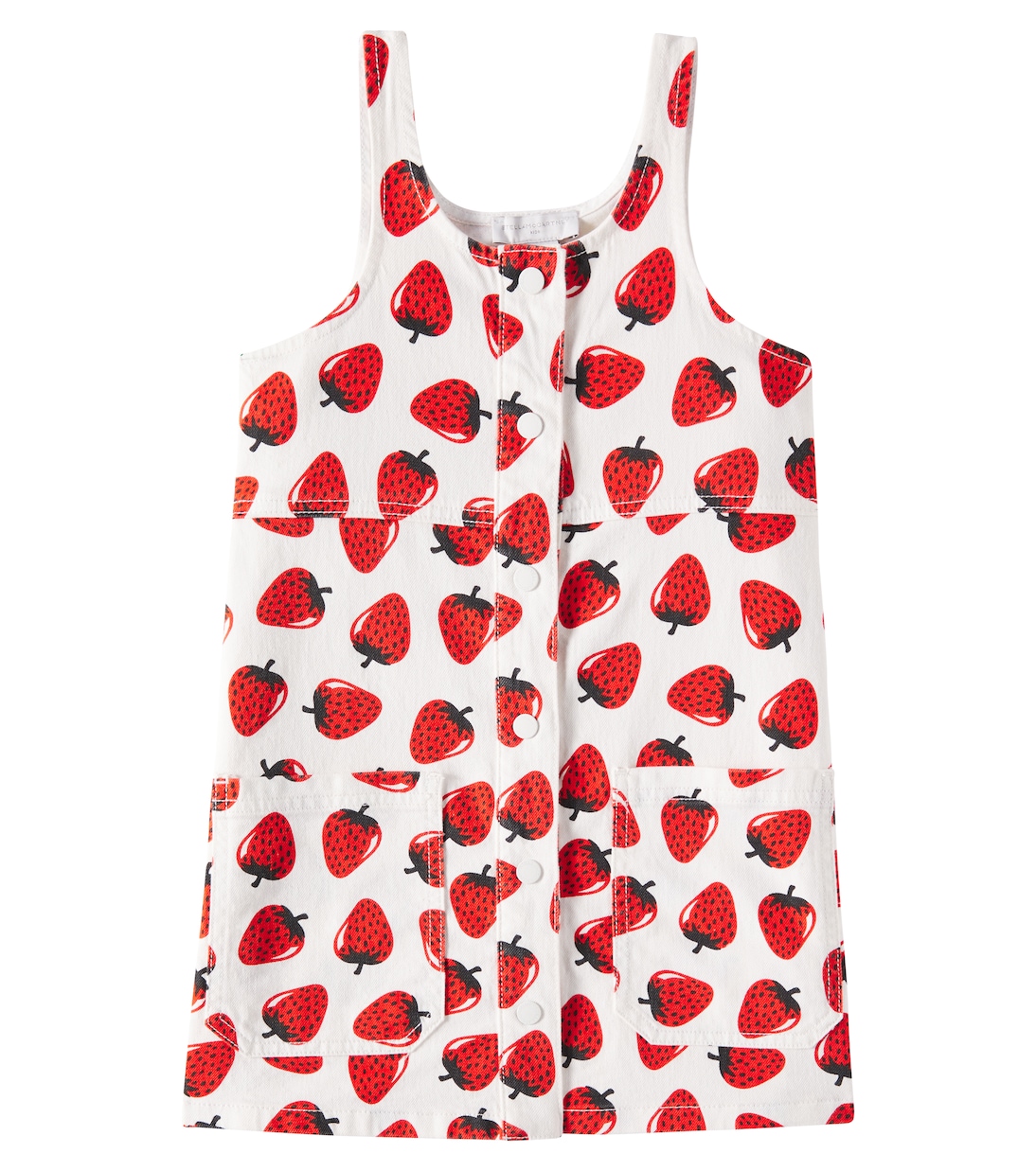 

Печатное хлопковое платье Stella McCartney Kids, Ivory/Colorful