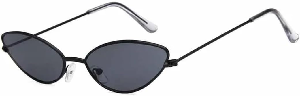 

Солнцезащитные очки с защитой UV400 | Маленький размер "кошачий глаз", золотисто-серый | для женщин и мужчин, для занятий спортом на открытом воздухе и вождения DSVIGF, Black Gray