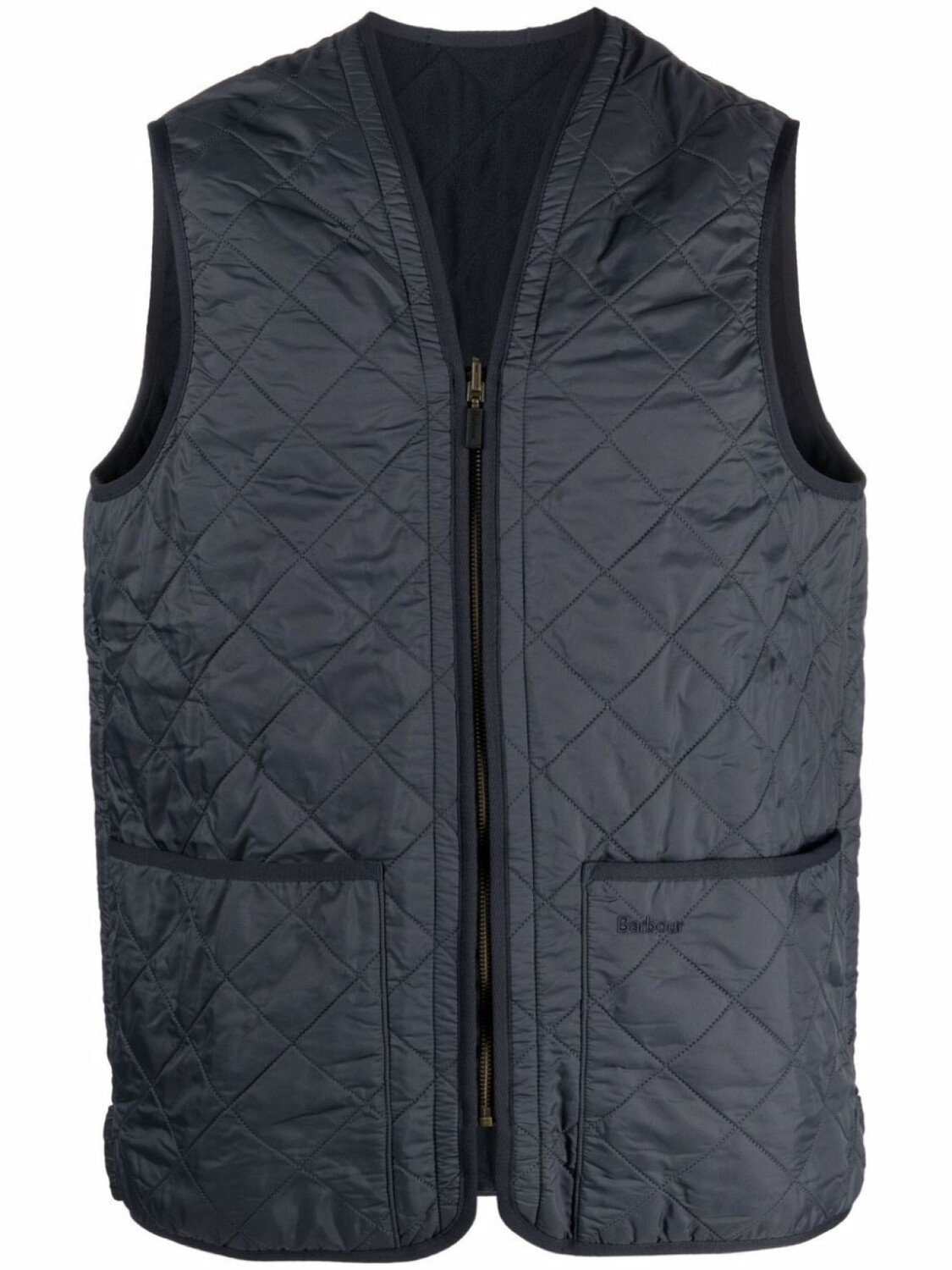 

Barbour стеганый жилет с накладными карманами, синий