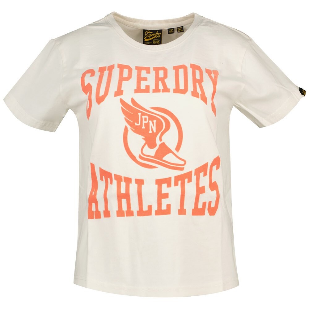 

Футболка с коротким рукавом Superdry Varsity Flocked Fitted, белый