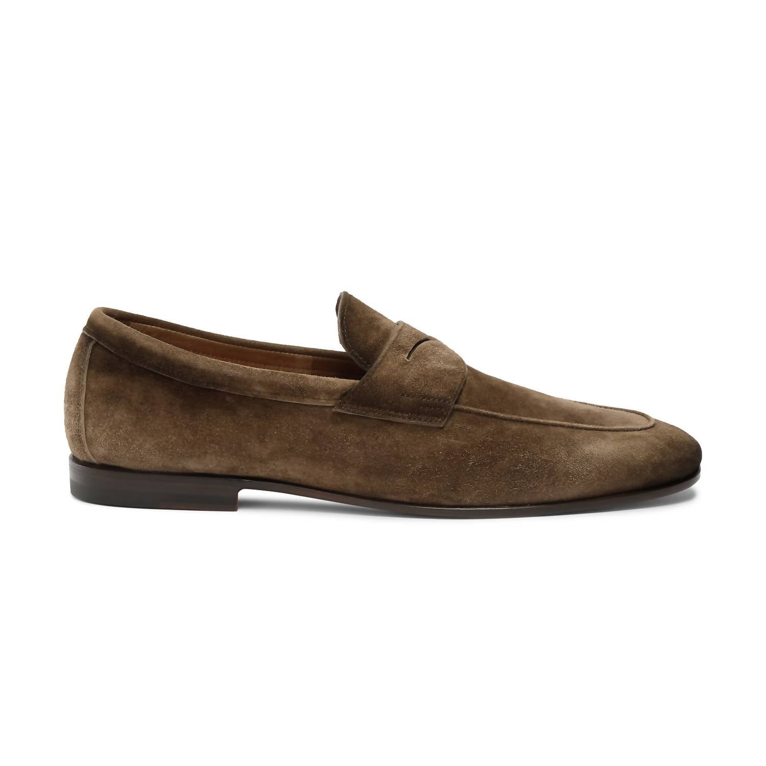 

Мужские лоферы Carlo из замши коричневого цвета Santoni