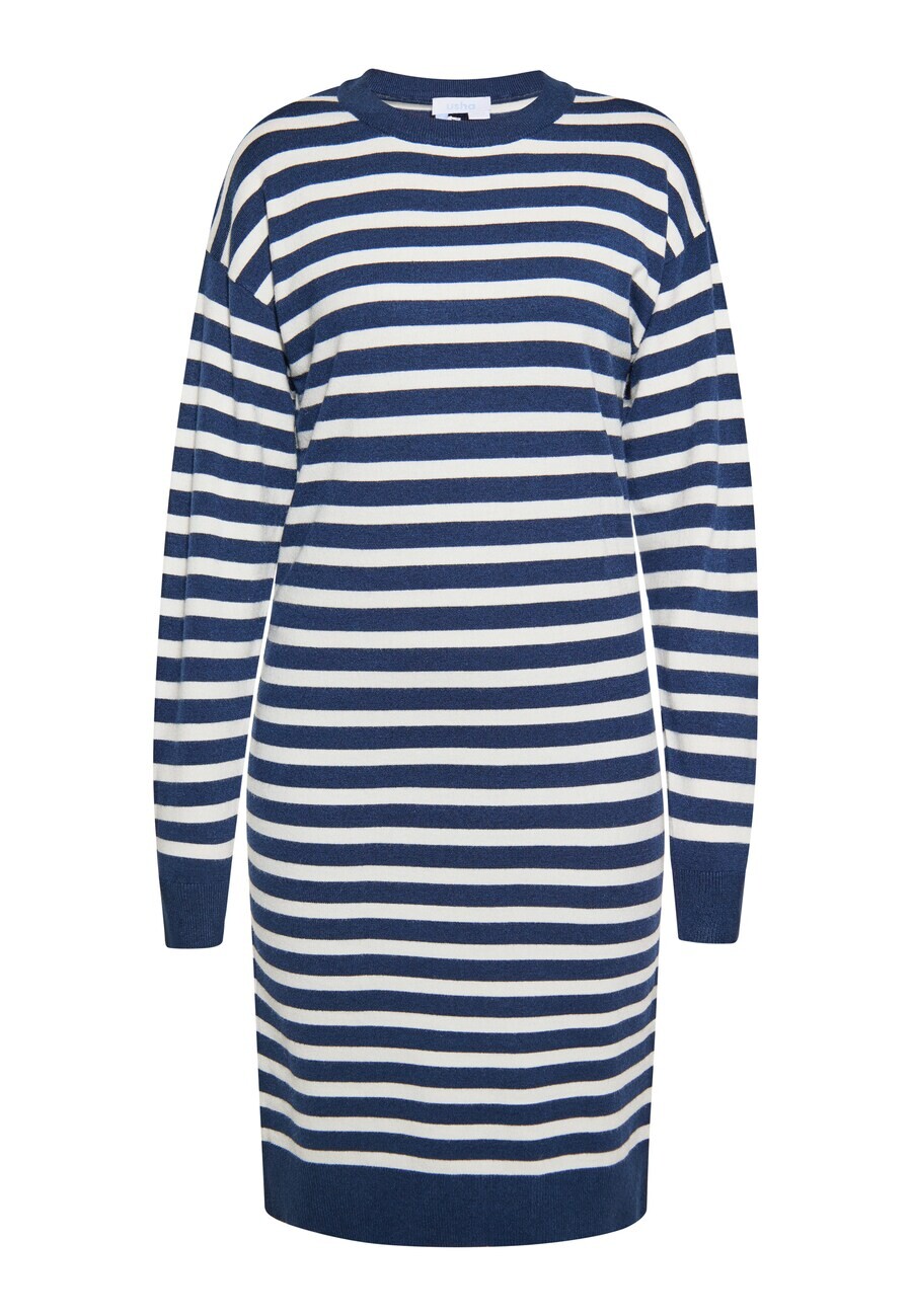 

Мини платье usha BLUE LABEL Dress, цвет marine blue/white