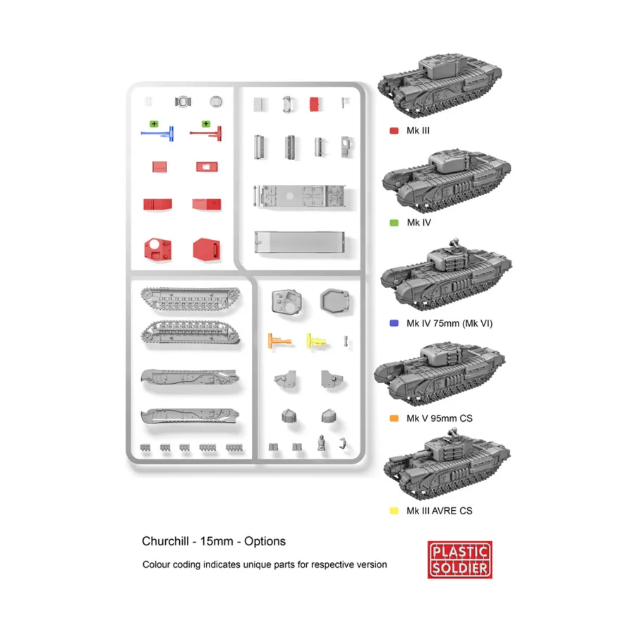 

Черчилль Танк, WWII Miniatures - British (15mm)