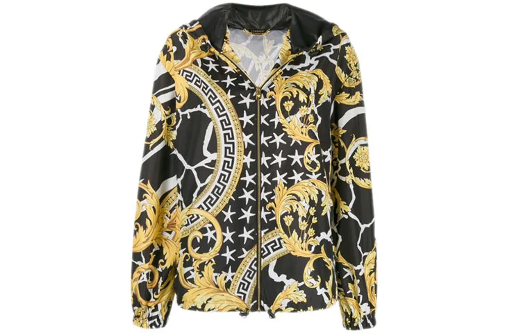 VERSACE Куртка Women's Black Hooded Moderate Others