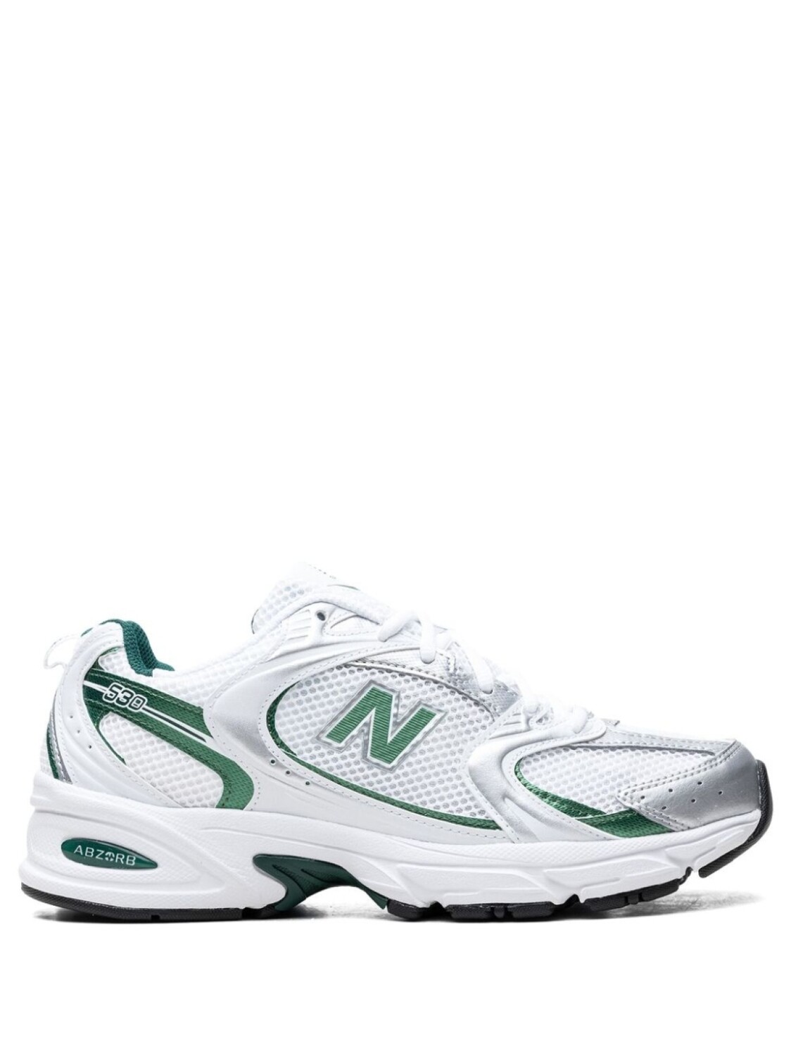 

Кроссовки New Balance 530, белый/зеленый/серебристый