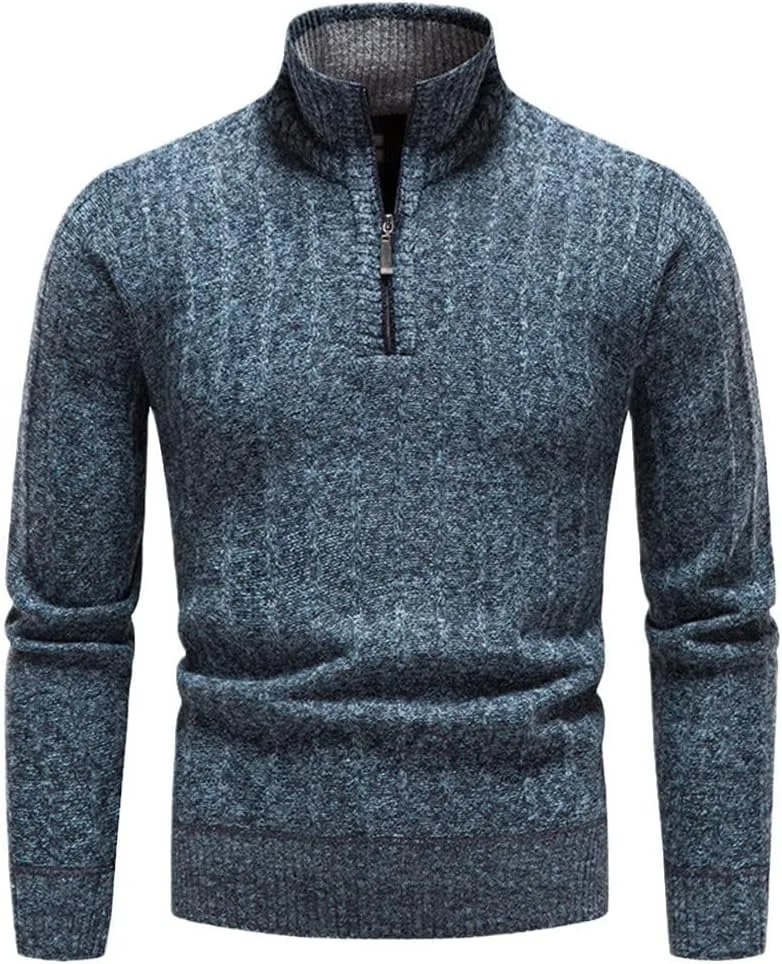 

Зимний свитер с полумолнией и воротником-стойкой Haitpant