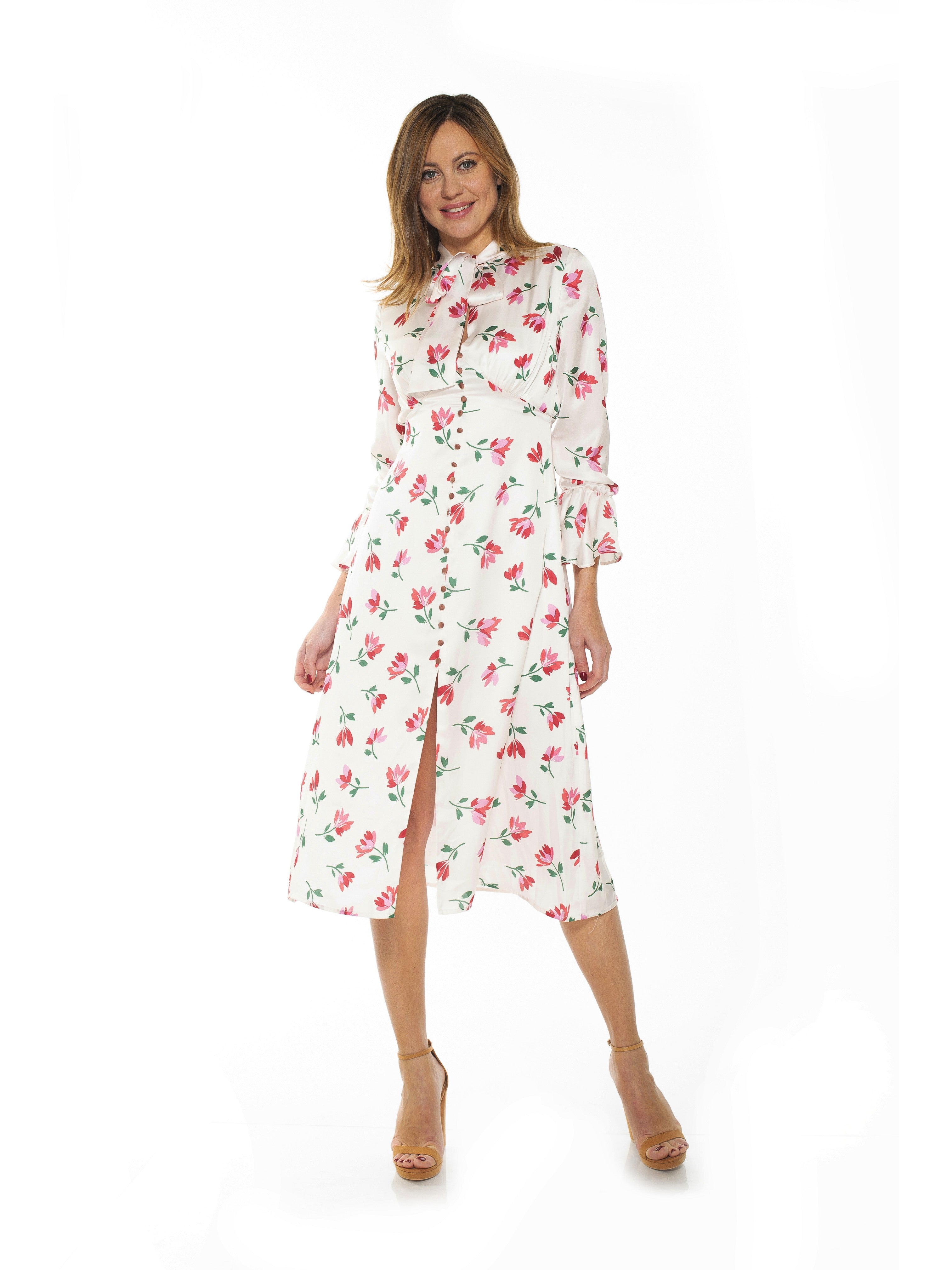 

Платье с цветочным принтом Джемма ALEXIA ADMOR, цвет ivory floral