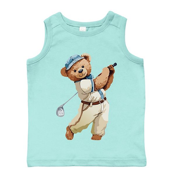 

Футболка для малышей Watercolor golf bear The Juniper Shop, Seafoam