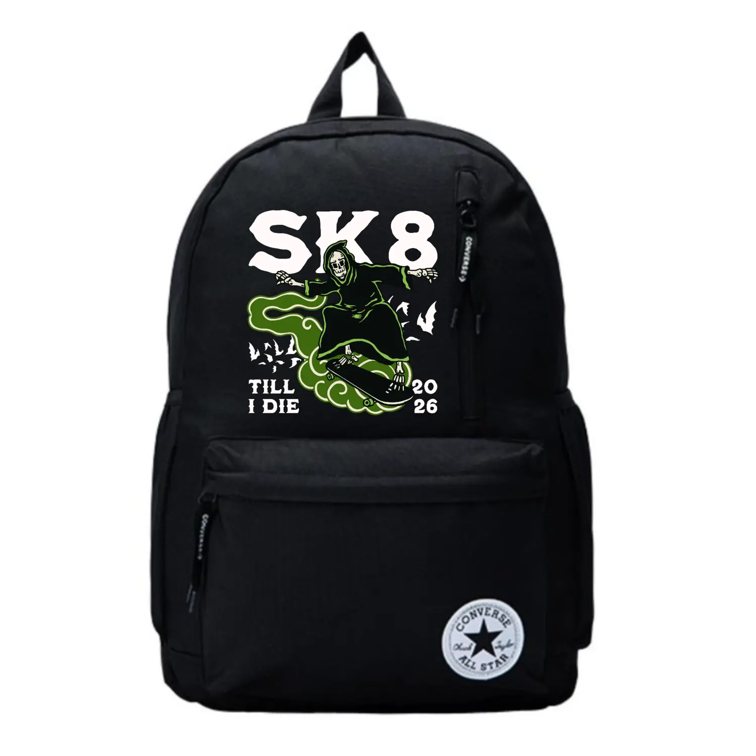 

Converse Полиэстеровый рюкзак обычный унисекс черный, SK8