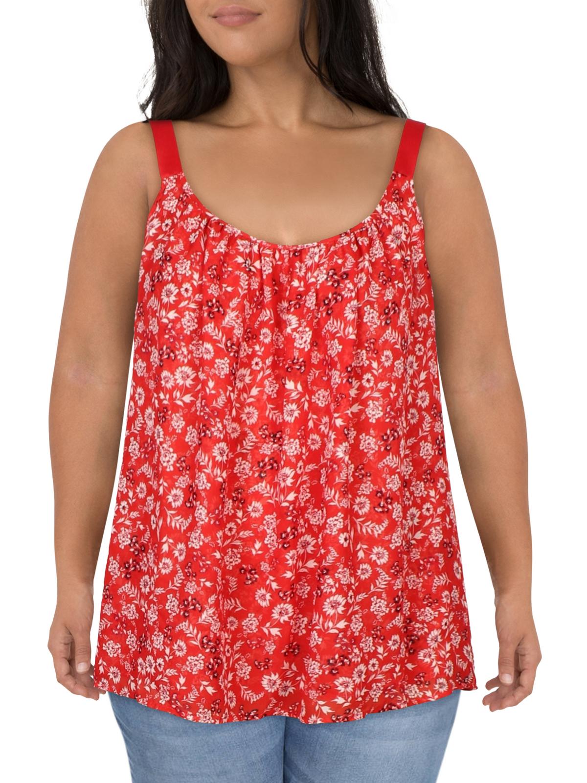 

Плюс Женская драпированная майка Lane Bryant, красный