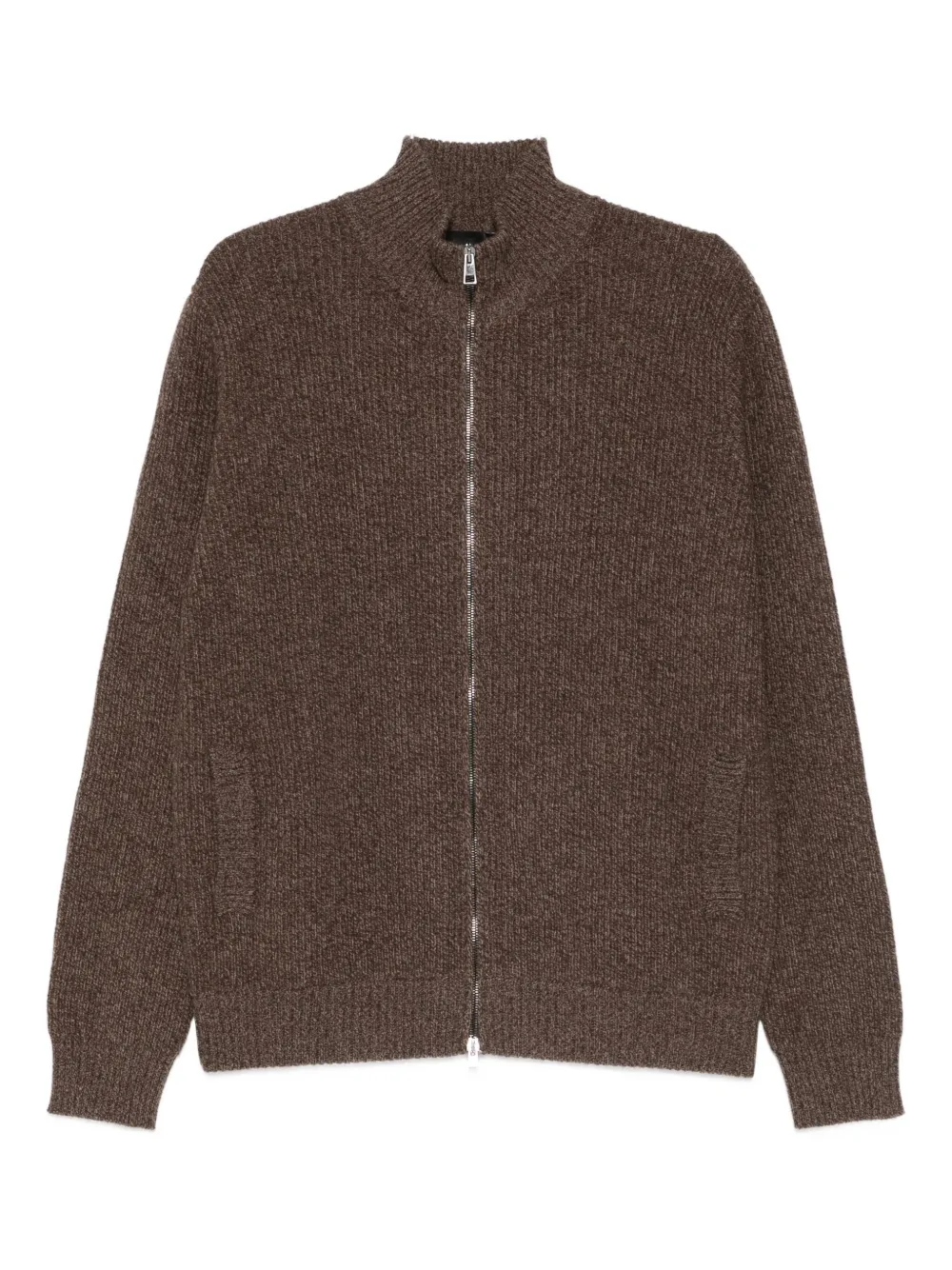

Кардиган в рубчик Roberto Collina, коричневый