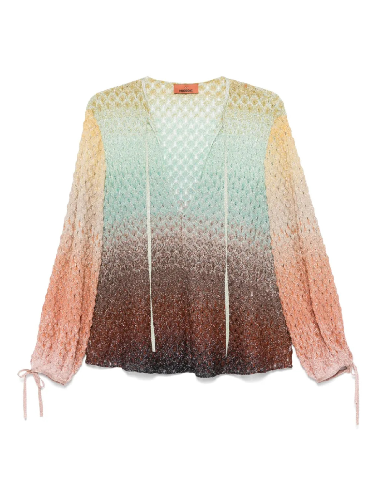 

Блузка с V-образным вырезом в стиле деграде Missoni, коричневый