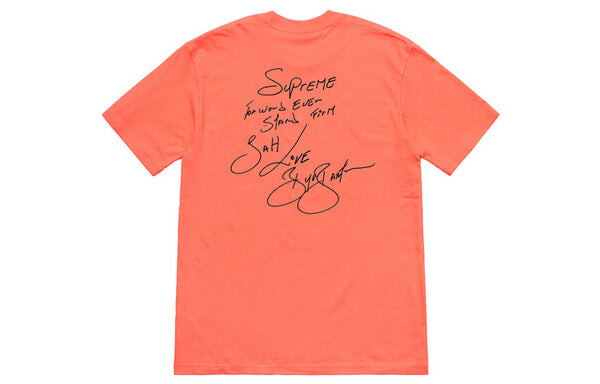 Футболка ss19 buju banton tee reggae character printing short sleeve orange Supreme, оранжевый — фото 2
