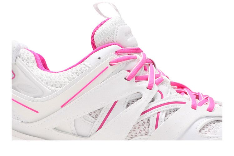 Кроссовки Balenciaga Balenciaga Wmns Track Sneaker 'White Fluo Pink', белый — фото 3