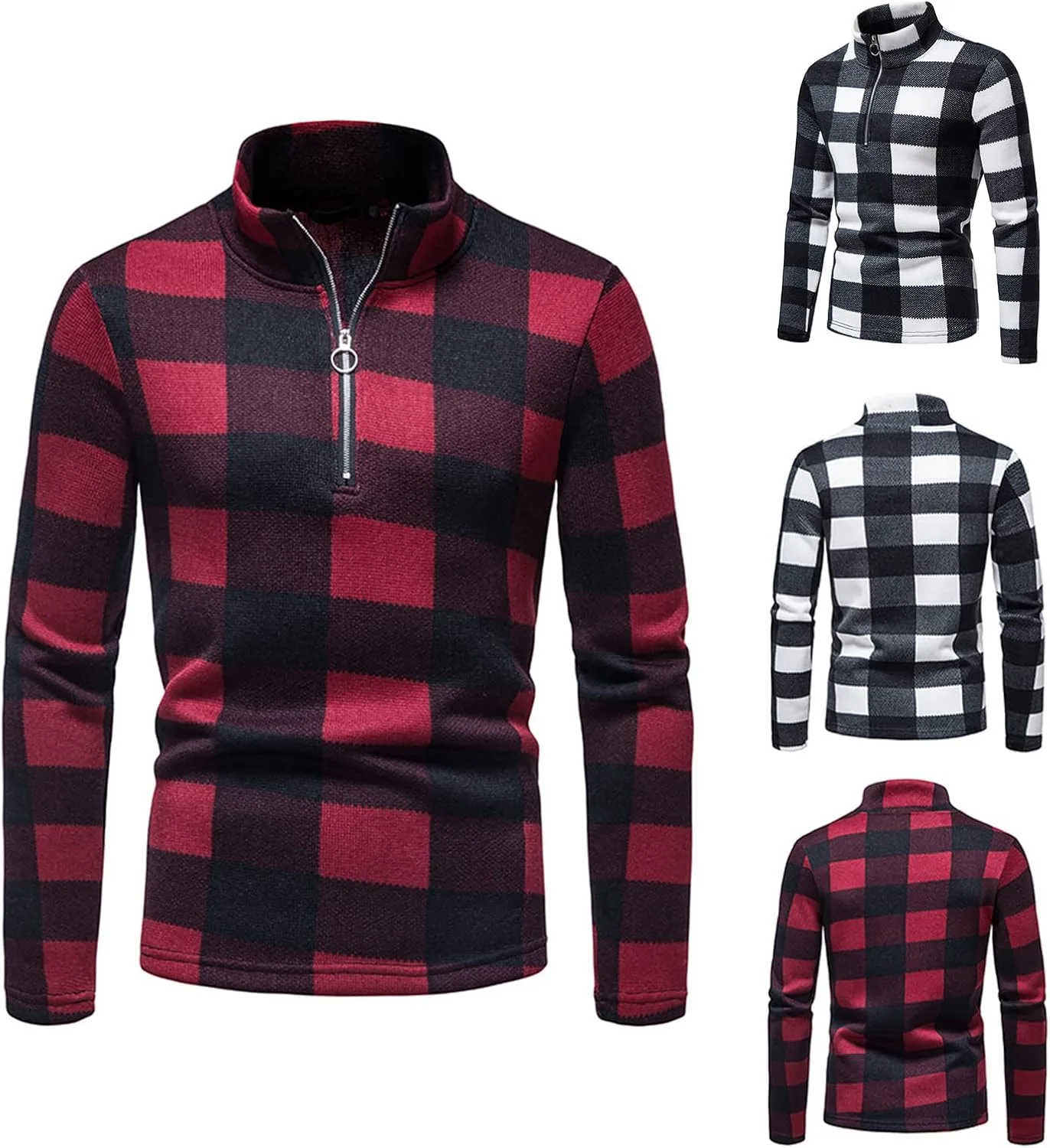 

Мужской свитер с воротником-поло Slim Fit tuduoms