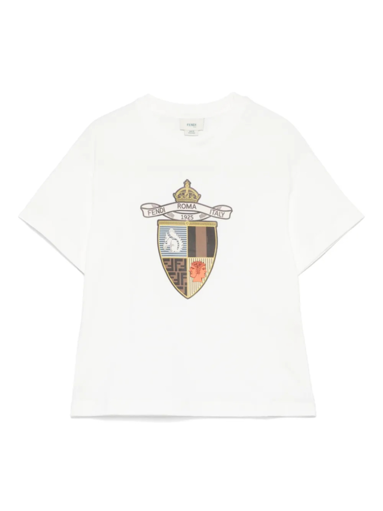 

Футболка с логотипом Fendi Kids, белый
