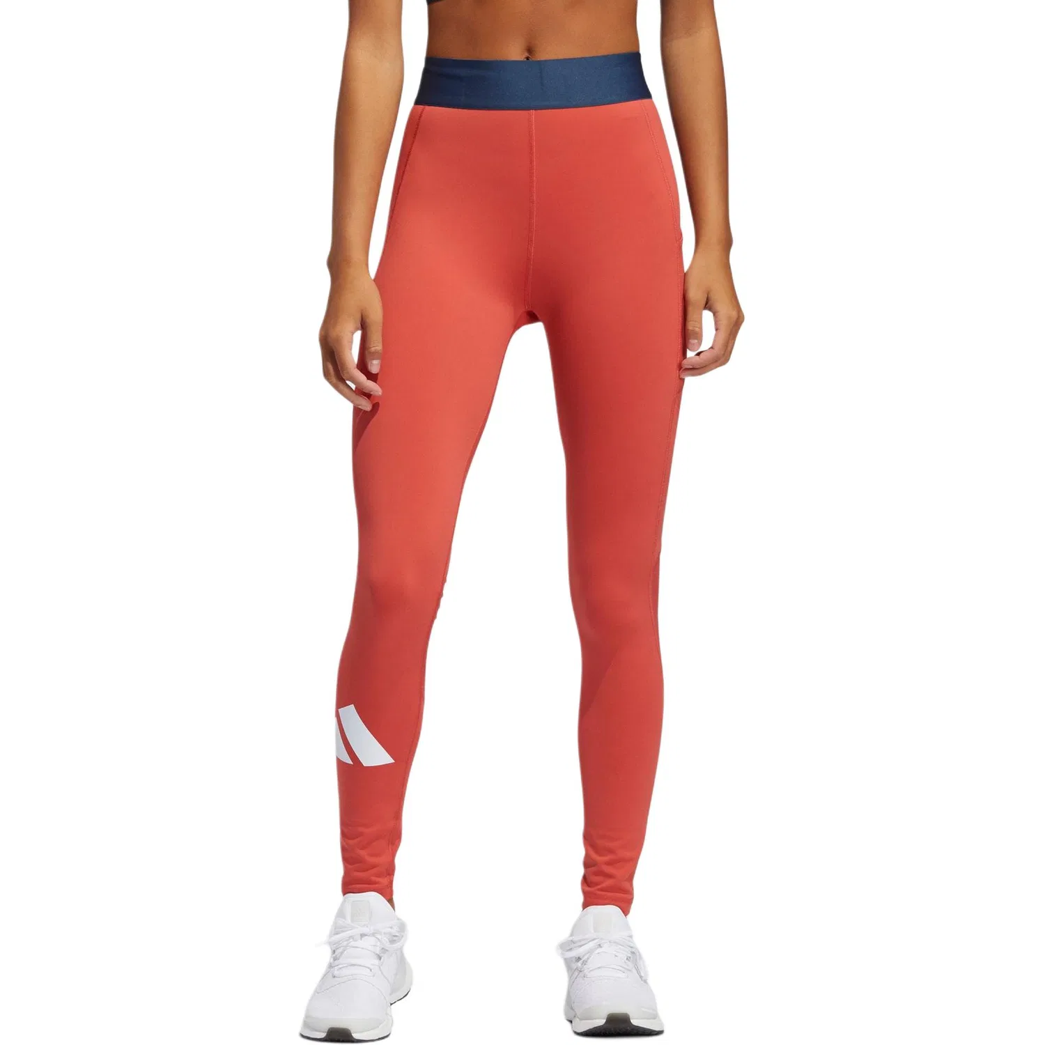 Леггинсы AEROREADY Techfit Life Mid Rise Badge Of Adidas ярко-розовые — фото 3