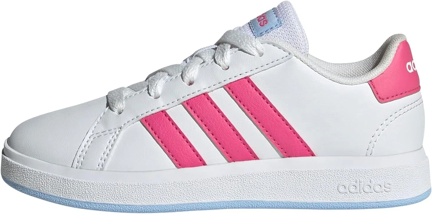 Теннисные кроссовки унисекс Kinder Grand Court Lifestyle на шнуровке, теннисные кроссовки adidas, белый