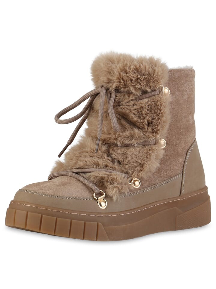 Ботильоны VAN HILL Winter Boots Chloe, хаки