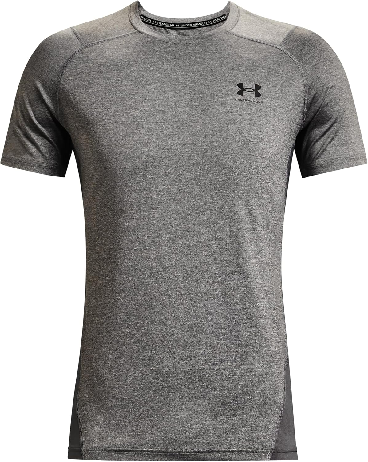 

Футболка с коротким рукавом Under Armour Mens Armour HeatGear Fitted, Carbon Heather (090)/Black, Черный, Футболка с коротким рукавом Under Armour Mens Armour HeatGear Fitted, Carbon Heather (090)/Black
