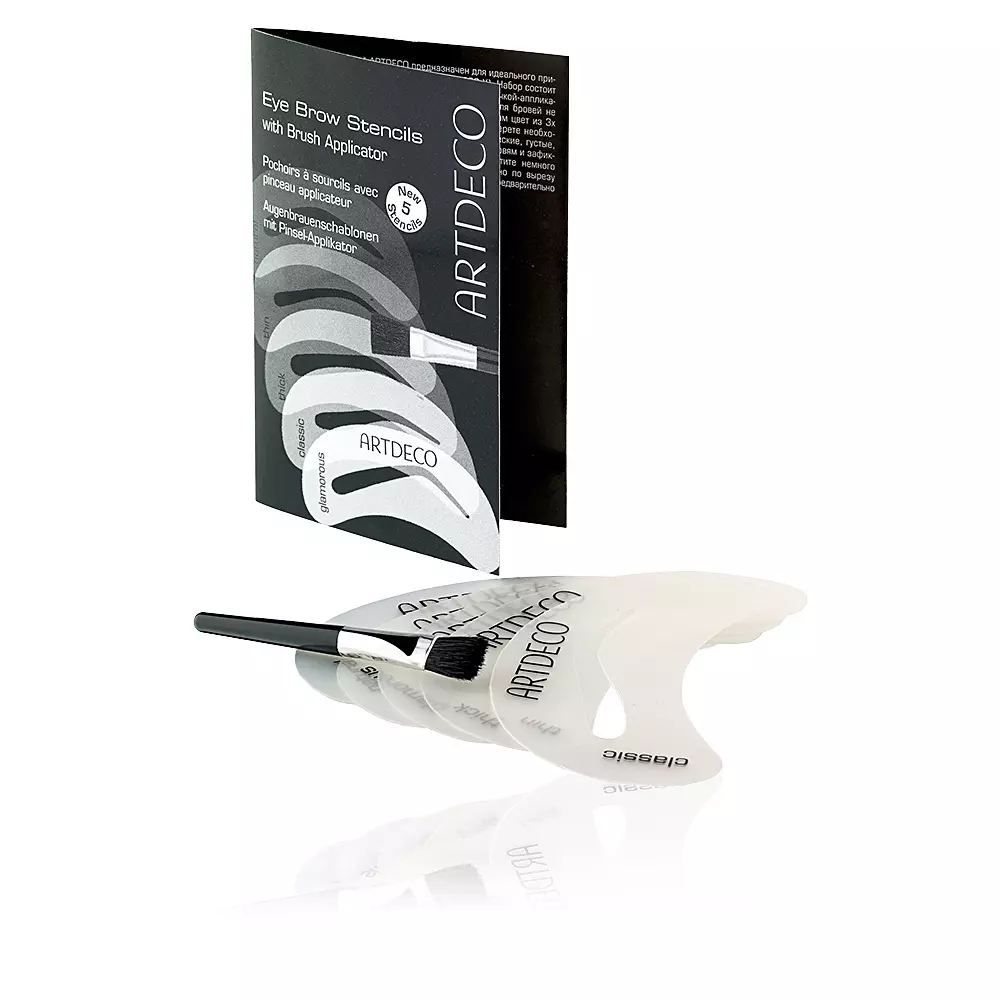 

Кисть для лица Eyebrow stencils with brush applicator Artdeco, 1 шт.