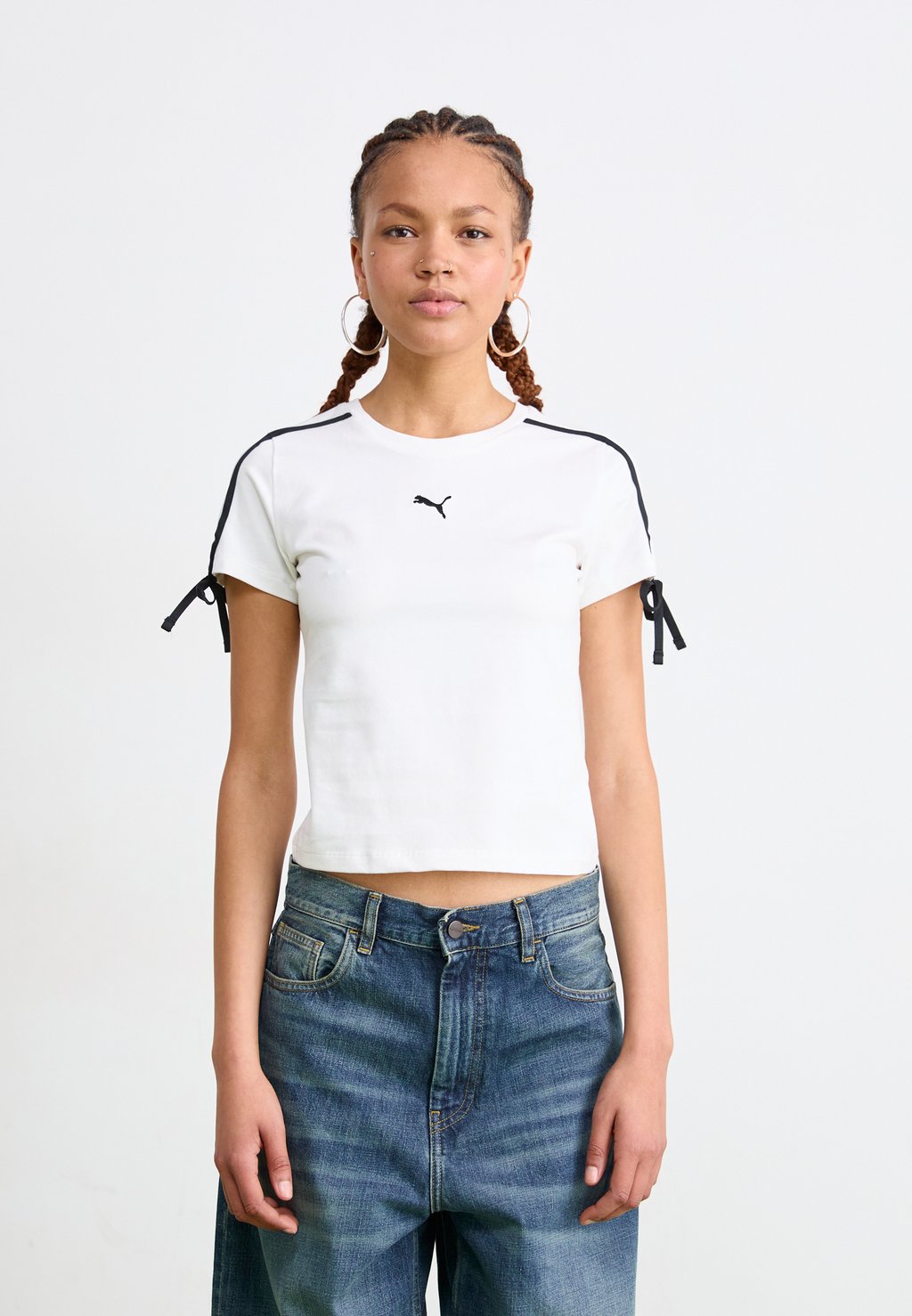 

Футболка с принтом MODERN DELIGHT SLIM SHORT TEE Puma, белый