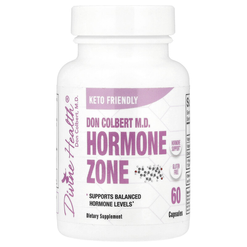 

Divine Health, Дон Кольбер, доктор медицины Hormone Zone, 60 капсул