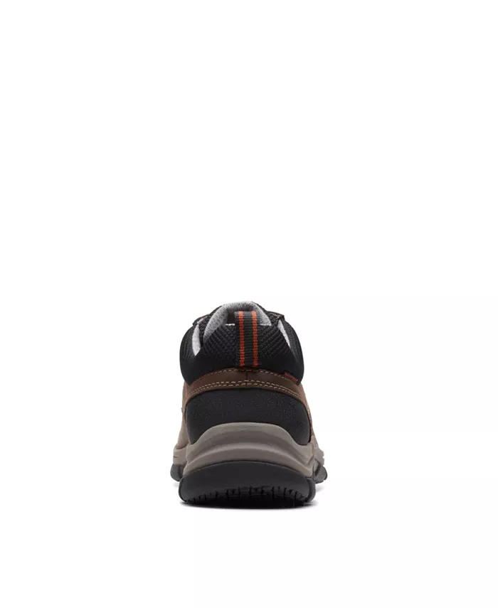 Мужские кеды Walpath Leather Low Top на шнурках Clarks, коричневый — фото 3