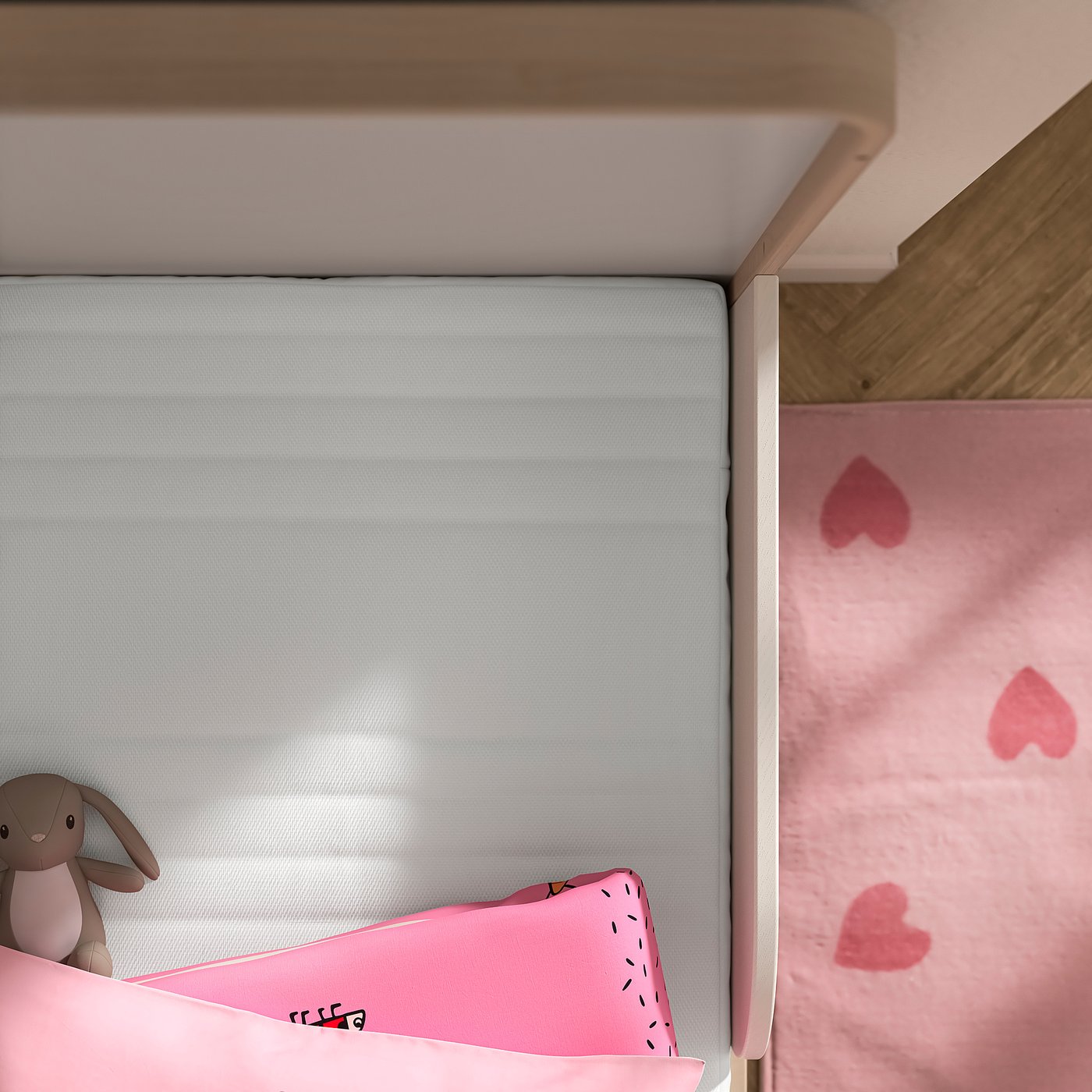 Матрас с карманными пружинами для детской кроватки, белый, 60×120×11 см IKEA Jättetrött — фото 4