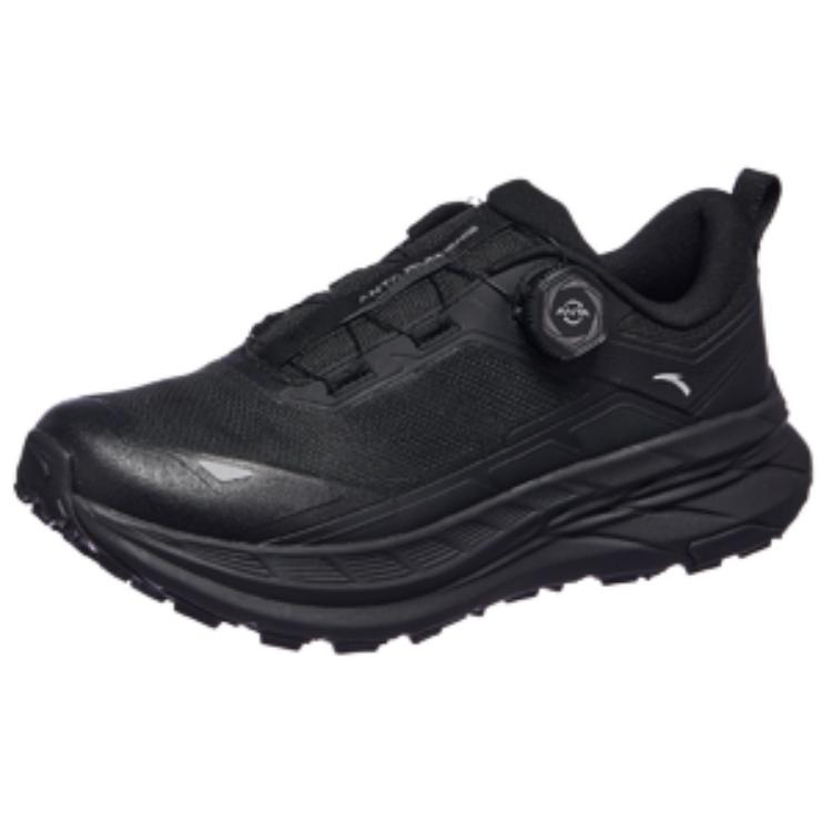 

ANTA Мужские повседневные беговые кроссовки Qilian Slip Resistant Abrasion Resistant низкие базовые black