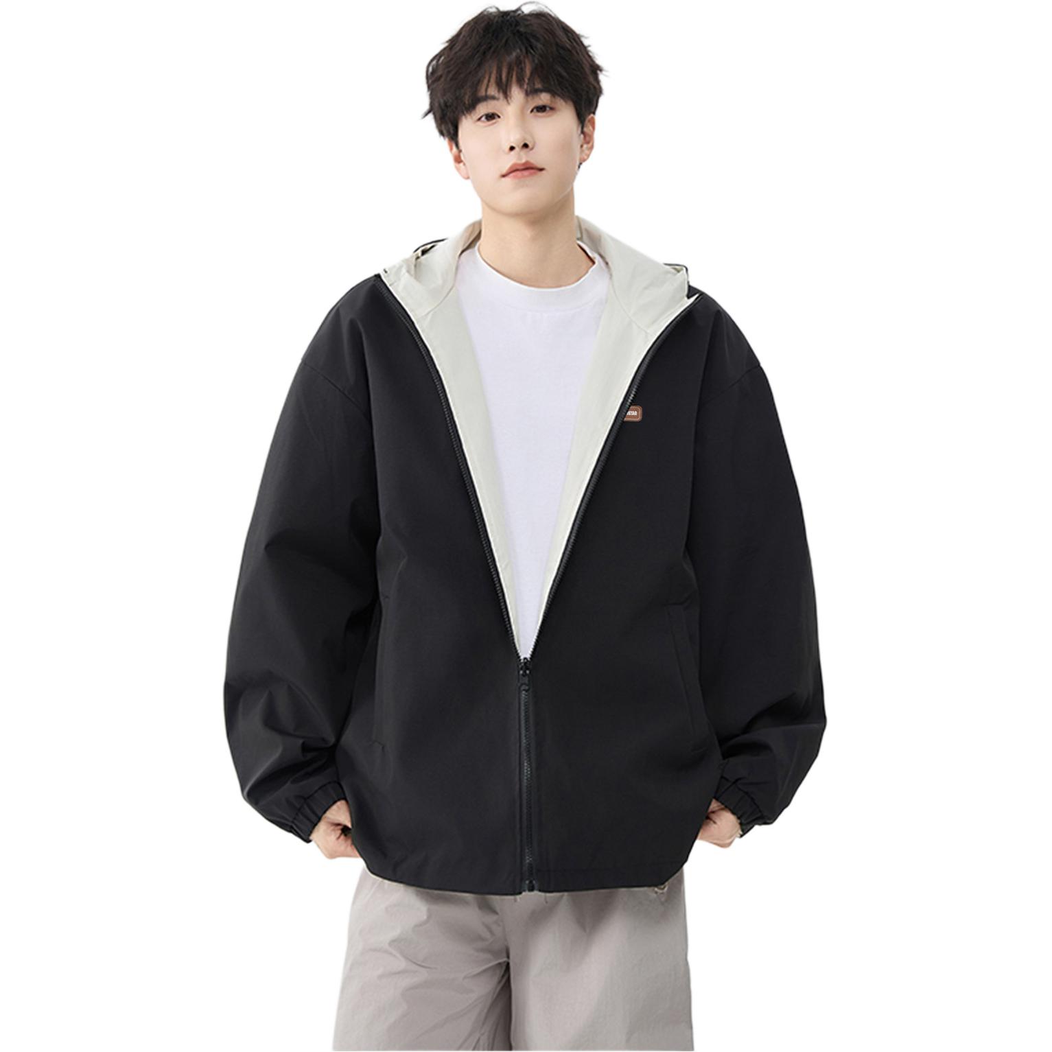 

Куртка Unisex Hooded Moderate Wind Shell WARRIOR, черный[reversible]