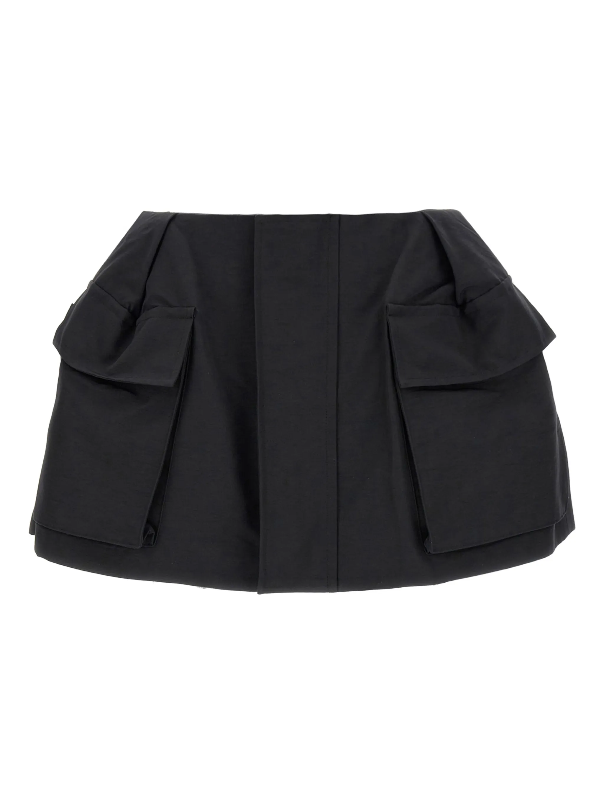 

Мини-шорты на грузовой молнии Sacai, черный