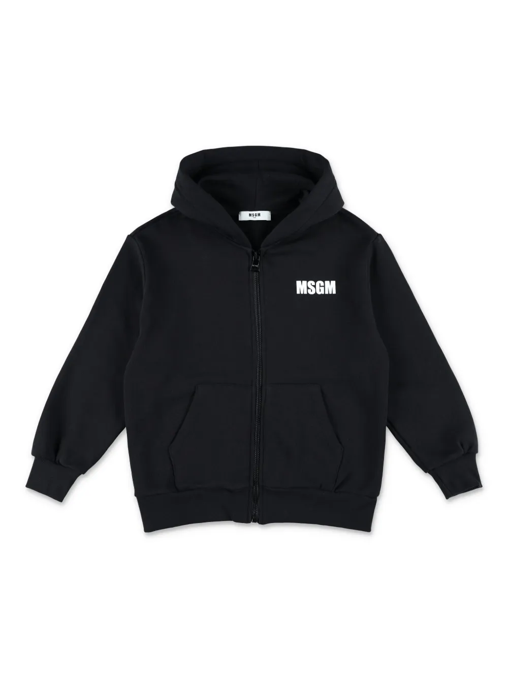 

Худи на молнии MSGM Kids, черный