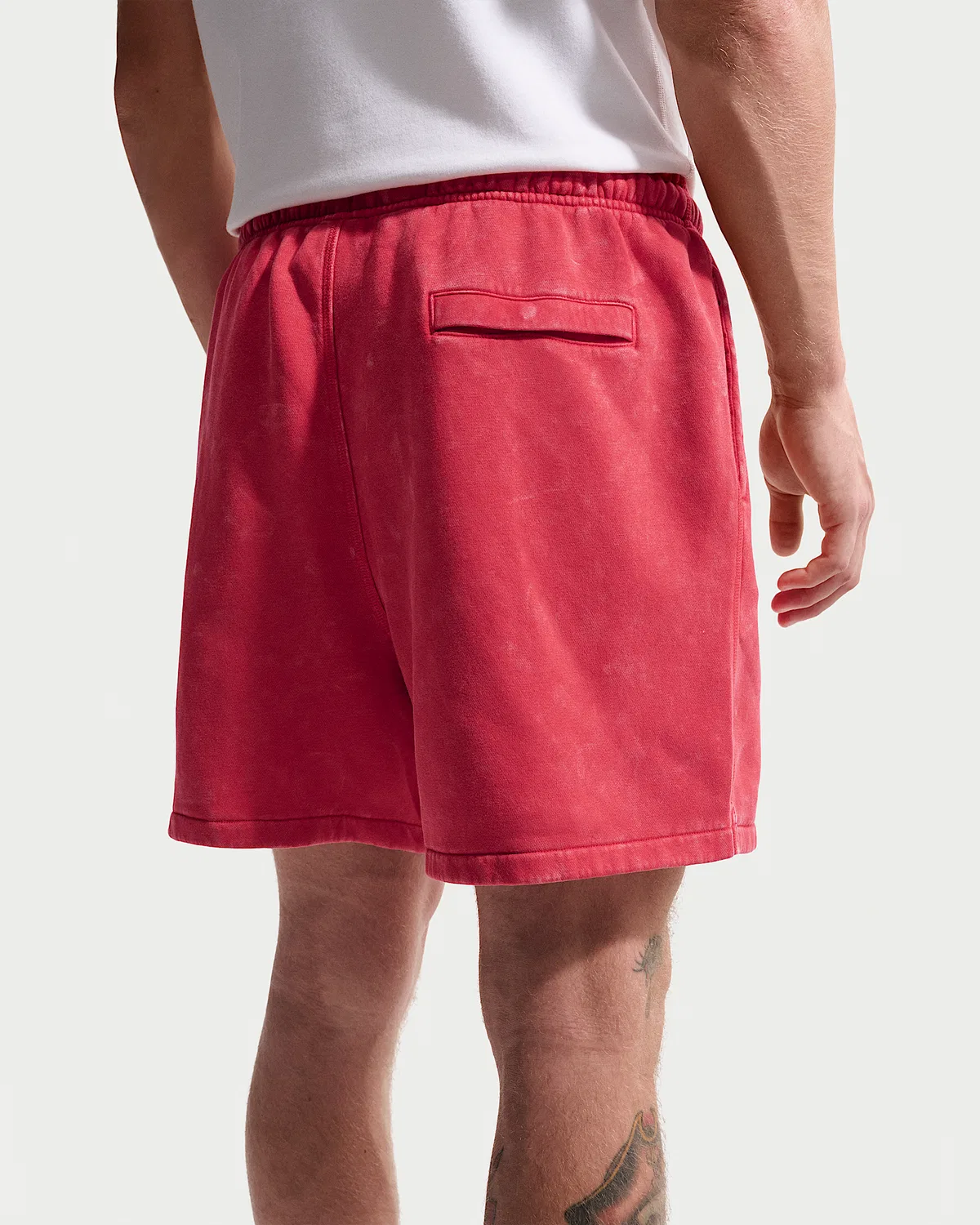 Мужские флисовые шорты Nike Club, University Red/University Red — фото 3