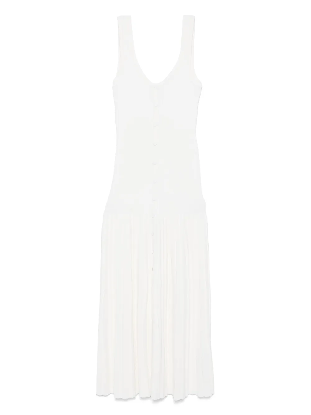 

Трикотажное платье миди SANDRO, белый