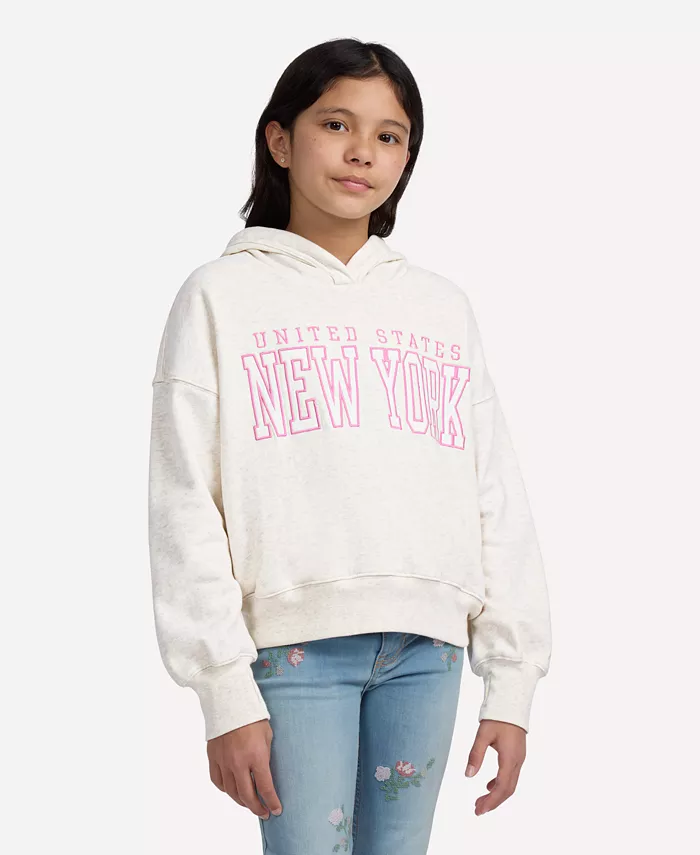 

Толстовка New York Popover для девочек abercrombie kids, розовый