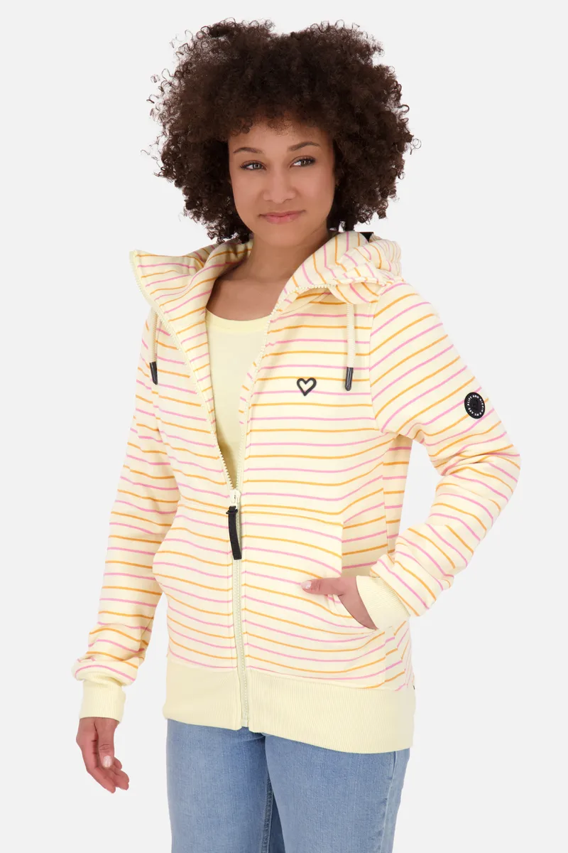 

Толстовка с капюшоном Alife & Kickin "YasminAK Z Hooded Sweatjacket Women", цвет Butter