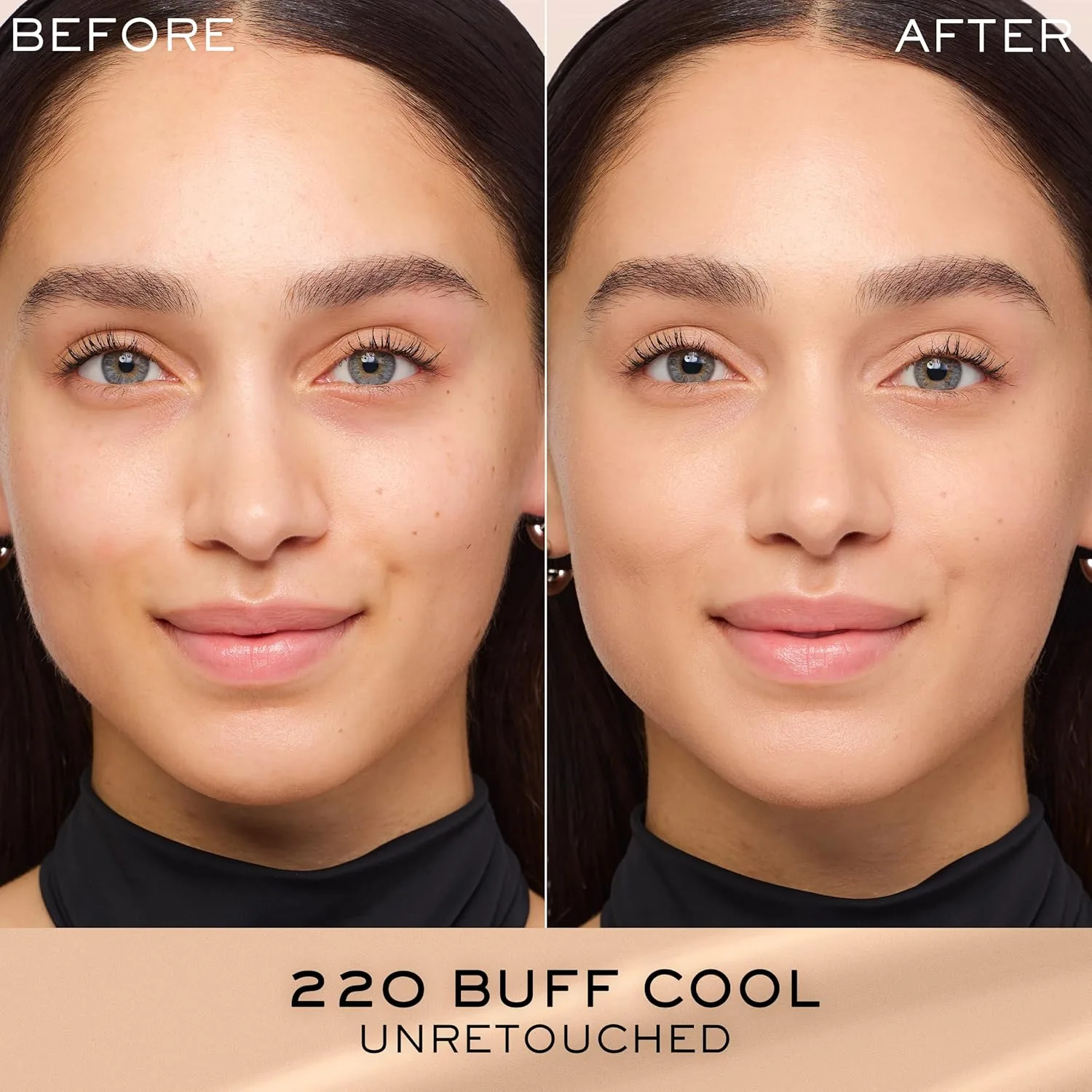 Тональный крем Lancôme Renergie Lift Makeup Foundation - легкая и увлажняющая формула, среднее-плотное покрытие, SPF 27, антивозрастной, лифтинг- и укрепляющий эффект, стойкость до 12 часов., 220 Buff C: light-medium skin tones with cool pink un... — фото 3