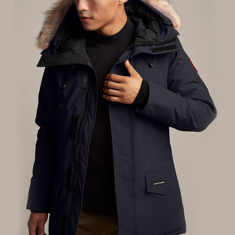 Куртка Langford Down Fusion Fit зимняя мужская тёмно-синяя Canada Goose — фото 3