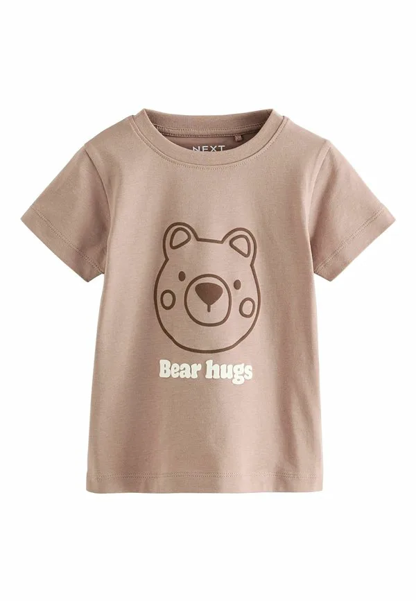 Летняя куртка с капюшоном, стандартного кроя. Next, Ecru Bear — фото 4