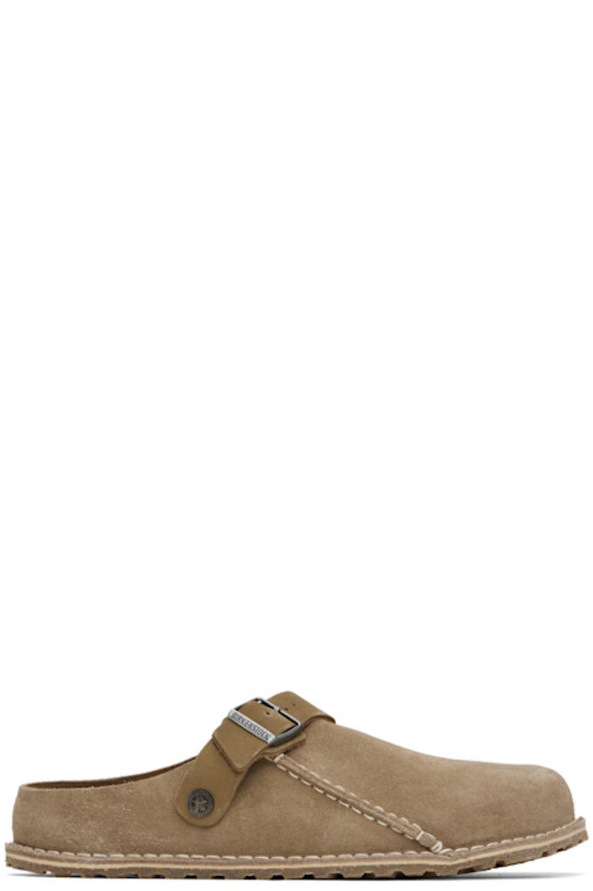 

Бежевые обычные туфли-лоферы Lutry Premium Suede Slip-on Birkenstock