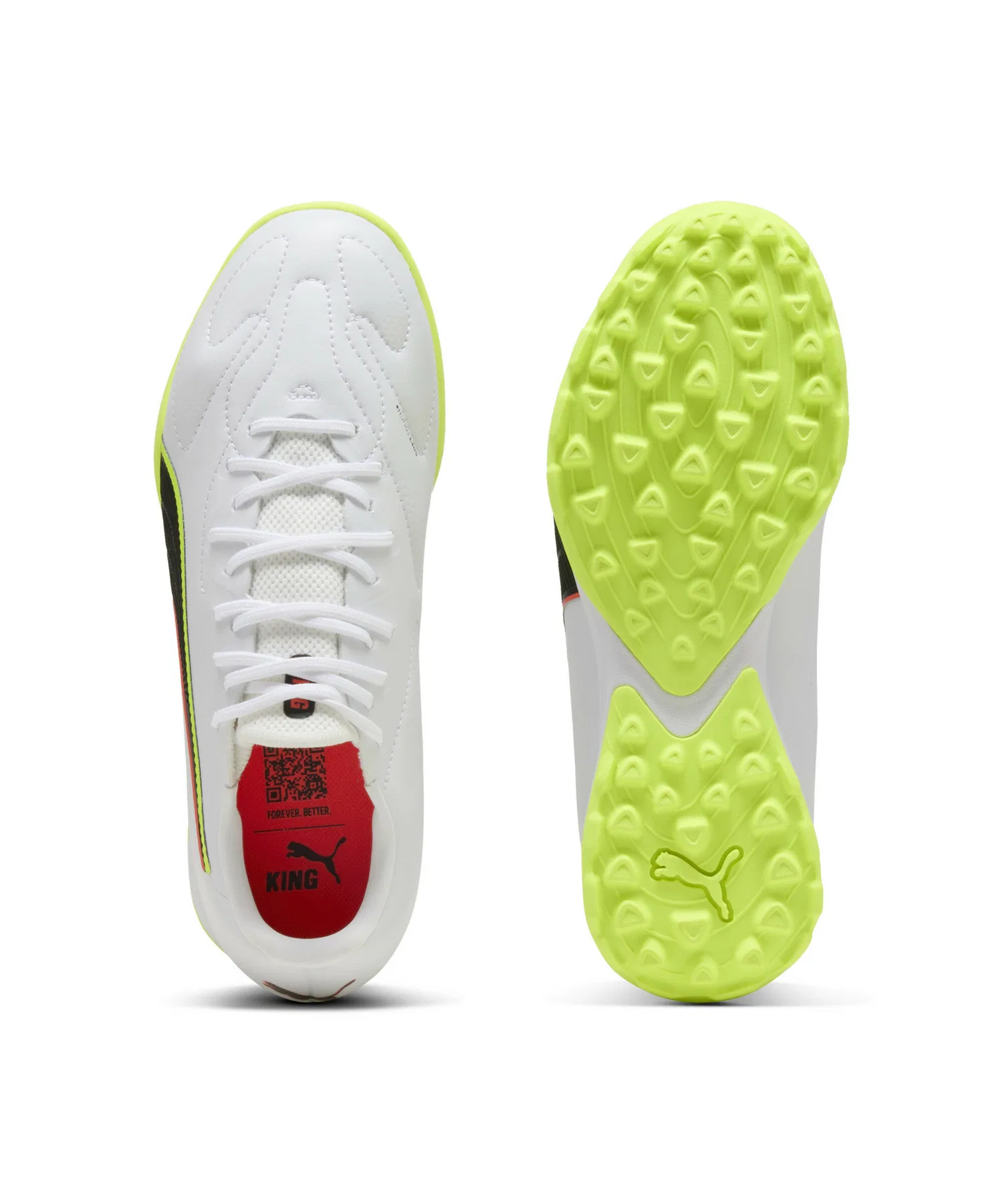 Детские кроссовки PUMA King 20 Match TT + Mid для футбола белые — фото 4