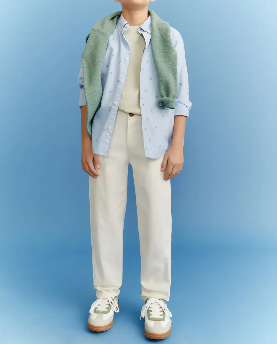 

Брюки чинос для мальчиков Kids El Corte Inglés, белый